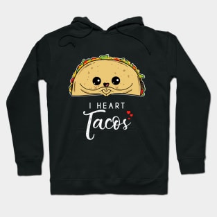 I heart Tacos - Taco Lover Mexican Foodie Cute Kids Hoodie